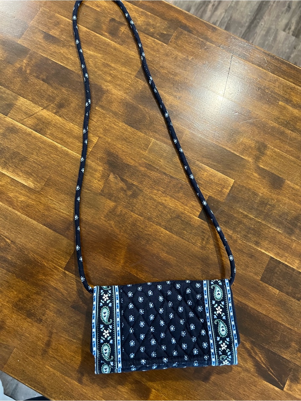 Vera Bradley Vintage Seaport Navy Crossbody Wallet Handbag & Backpack - Picture 2 of 15